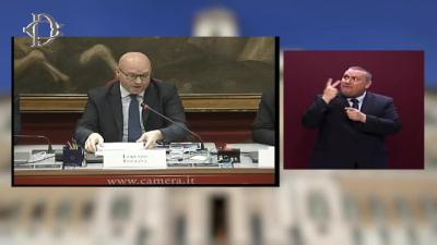 Tradizionale scambio di auguri per le festivit di fine anno tra il Presidente della Camera dei Deputati Lorenzo Fontana e i giornalisti della stampa parlamentare